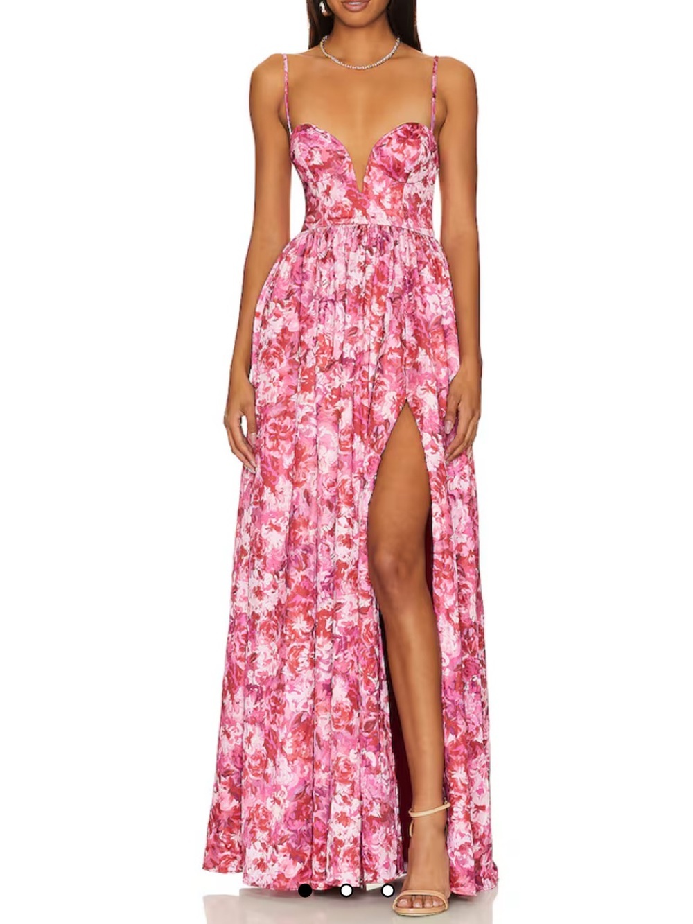 New - Lovers and Friends Mallory Gown in Monet Floral XS Dress